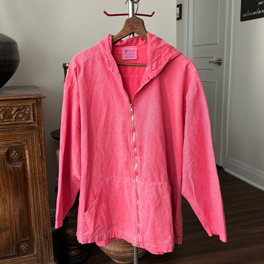 Fresh Produce Spring Cotton Striped Jacket Made in USA